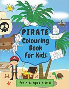Pirate Colouring Book For Kids Cover