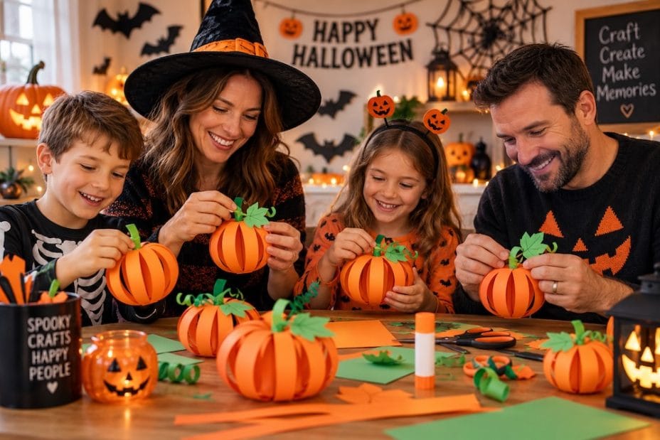 How to Make Paper Pumpkins for Halloween Paper Pumpkins for Halloween